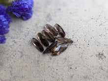 Load image into Gallery viewer, Smoky Quartz Oval Rose Cut Facets - 5x13mm
