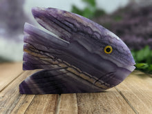 Load image into Gallery viewer, Silk Fluorite Fish Carving
