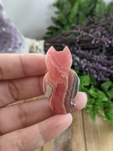 Load image into Gallery viewer, Rhodochrosite Cat Cabochon
