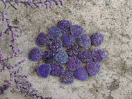 Titanium Druzy Agate Trillion Cabochons (Purple) - 12mm