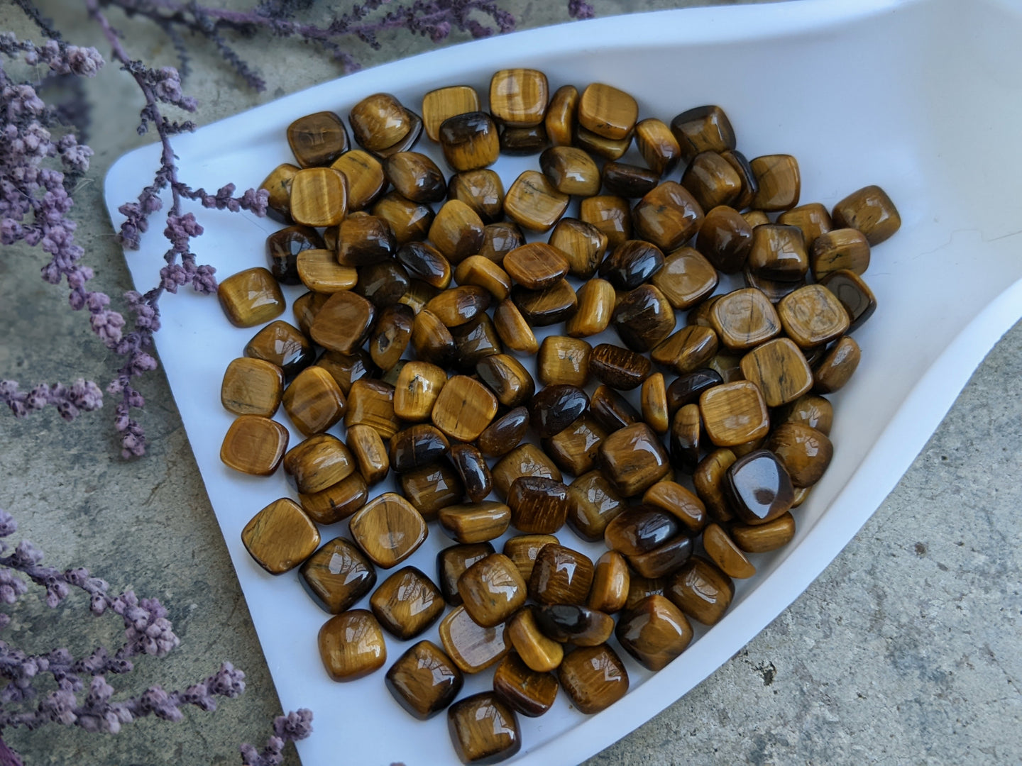 Tigers Eye Cushion (Square) Cabochons - 6mm