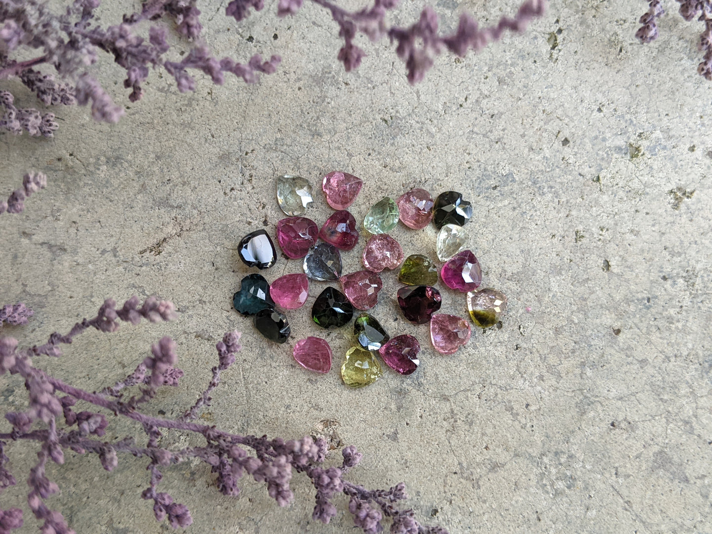 Tourmaline Heart Facets - 5mm