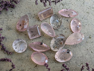 Madagascan Rose Quartz Facets - Large