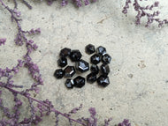 Black Spinel Hexagon Facets