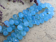 Blue Chalcedony Faceted Briolettes