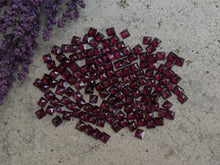 Load image into Gallery viewer, Rhodolite Garnet Rose Cut Square Cabochons
