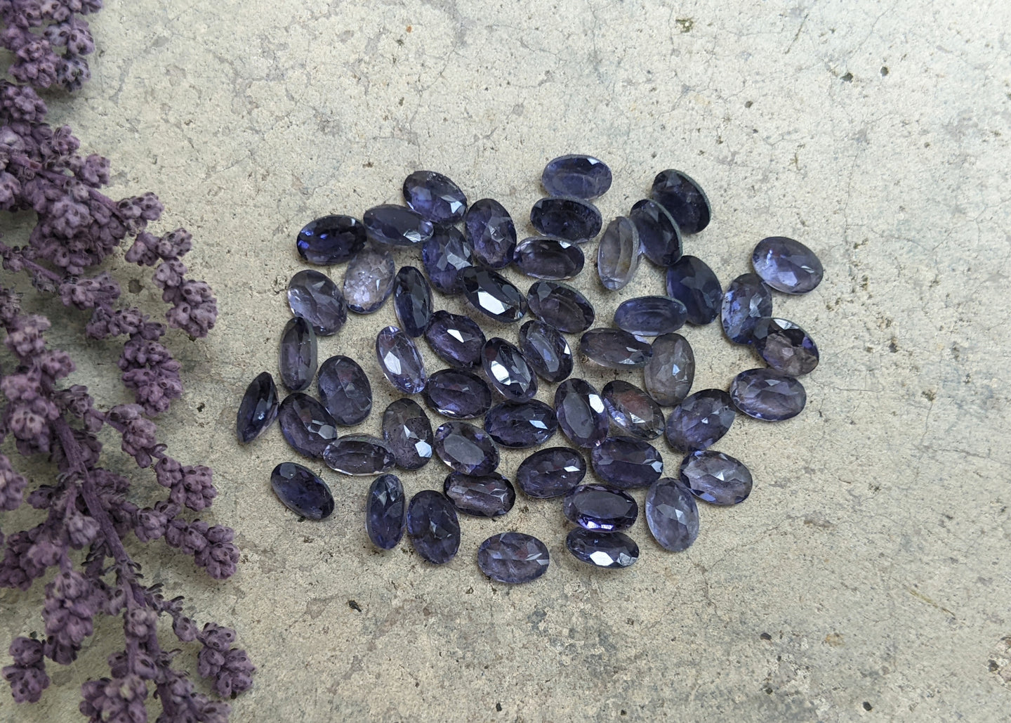 Iolite Oval Facets - 4x6mm