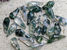 Load image into Gallery viewer, Moss Agate Coffin Facets
