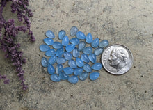 Load image into Gallery viewer, Blue Chalcedony Teardrop Cabochons - 4x6mm
