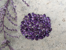 Load image into Gallery viewer, Amethyst Wide Teardrop Facets - 4mm (Dark)
