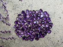 Load image into Gallery viewer, Amethyst Wide Teardrop Facets - 4mm (Dark)
