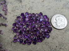 Load image into Gallery viewer, Amethyst Wide Teardrop Facets - 4mm (Dark)
