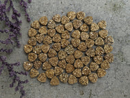 Titanium Druzy Agate Gold Trillion Cabochons - 7mm