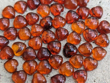 Load image into Gallery viewer, Baltic Amber Heart Cabochons - 6mm
