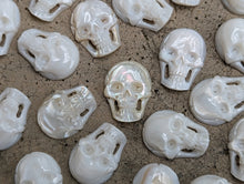 Load image into Gallery viewer, Mother of Pearl Skull Cabochons
