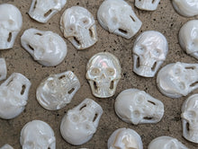 Load image into Gallery viewer, Mother of Pearl Skull Cabochons
