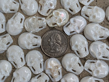 Load image into Gallery viewer, Mother of Pearl Skull Cabochons
