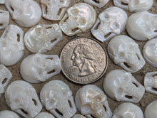 Load image into Gallery viewer, Mother of Pearl Skull Cabochons
