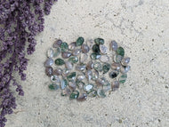 Moss Agate Teardrop Facets - 4x6mm