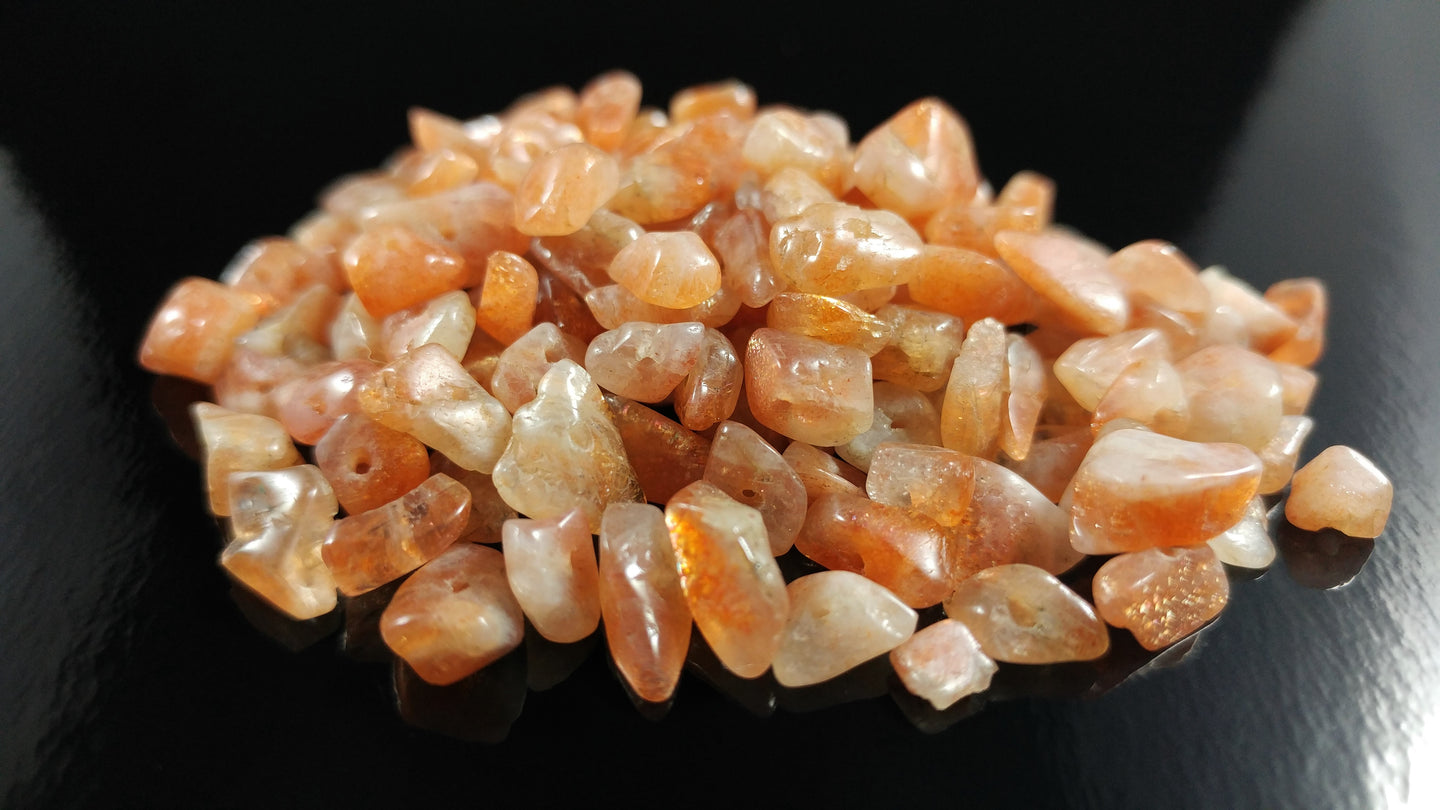 Sunstone Chip Beads