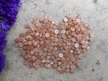 Load image into Gallery viewer, Peach Moonstone Round Cabochons - 4mm
