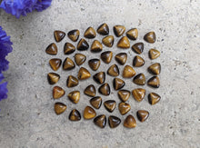 Load image into Gallery viewer, Tigers Eye Trillion Cabochons - 6mm
