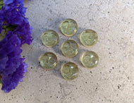 Lemon Quartz Carved Face Cabochons - 12mm