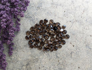 Smoky Quartz Round Facets - 4mm