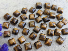Load image into Gallery viewer, Tigers Eye Square Cabochons - 8mm
